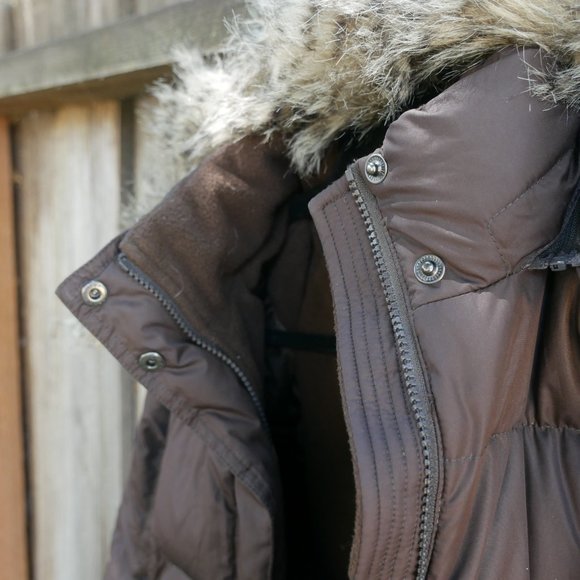 Eddie Bauer Women's Brown Duffle Lodge Coat - Picture 9 of 16